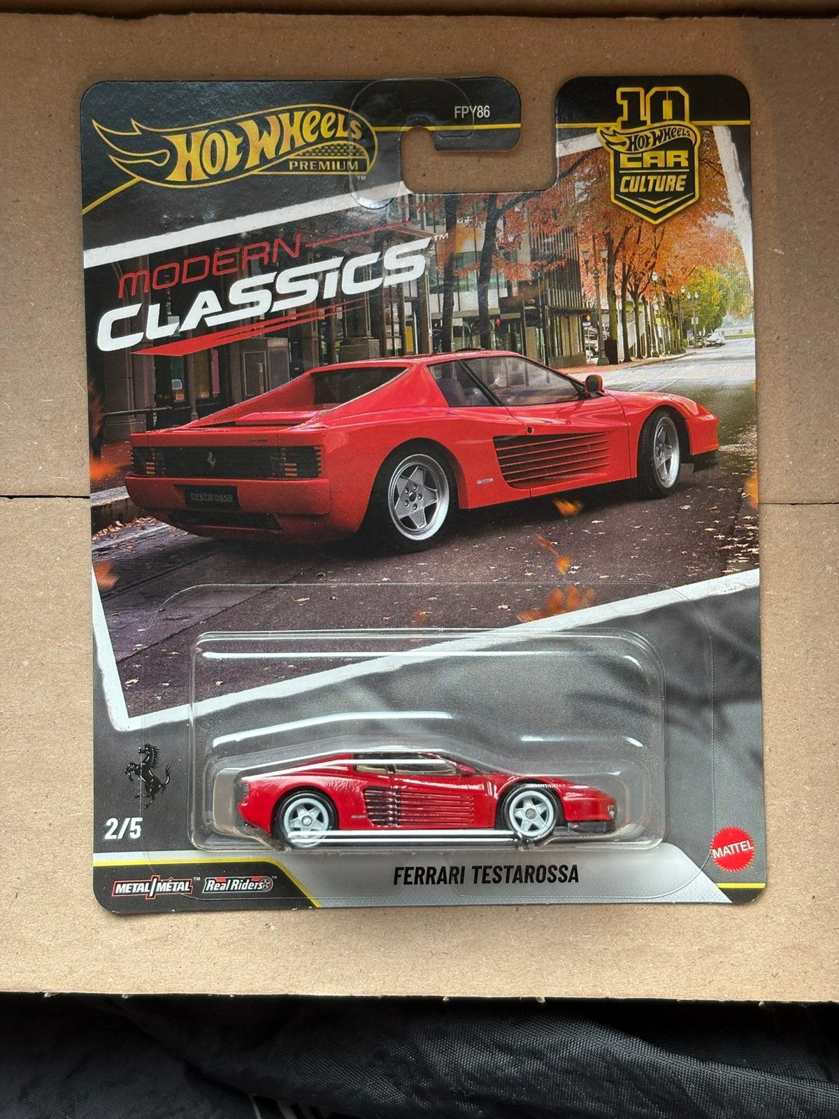 Hot Wheels Premium Ferrari Testarossa, Hobby en Vrije tijd, Ophalen of Verzenden, Zo goed als nieuw, Auto