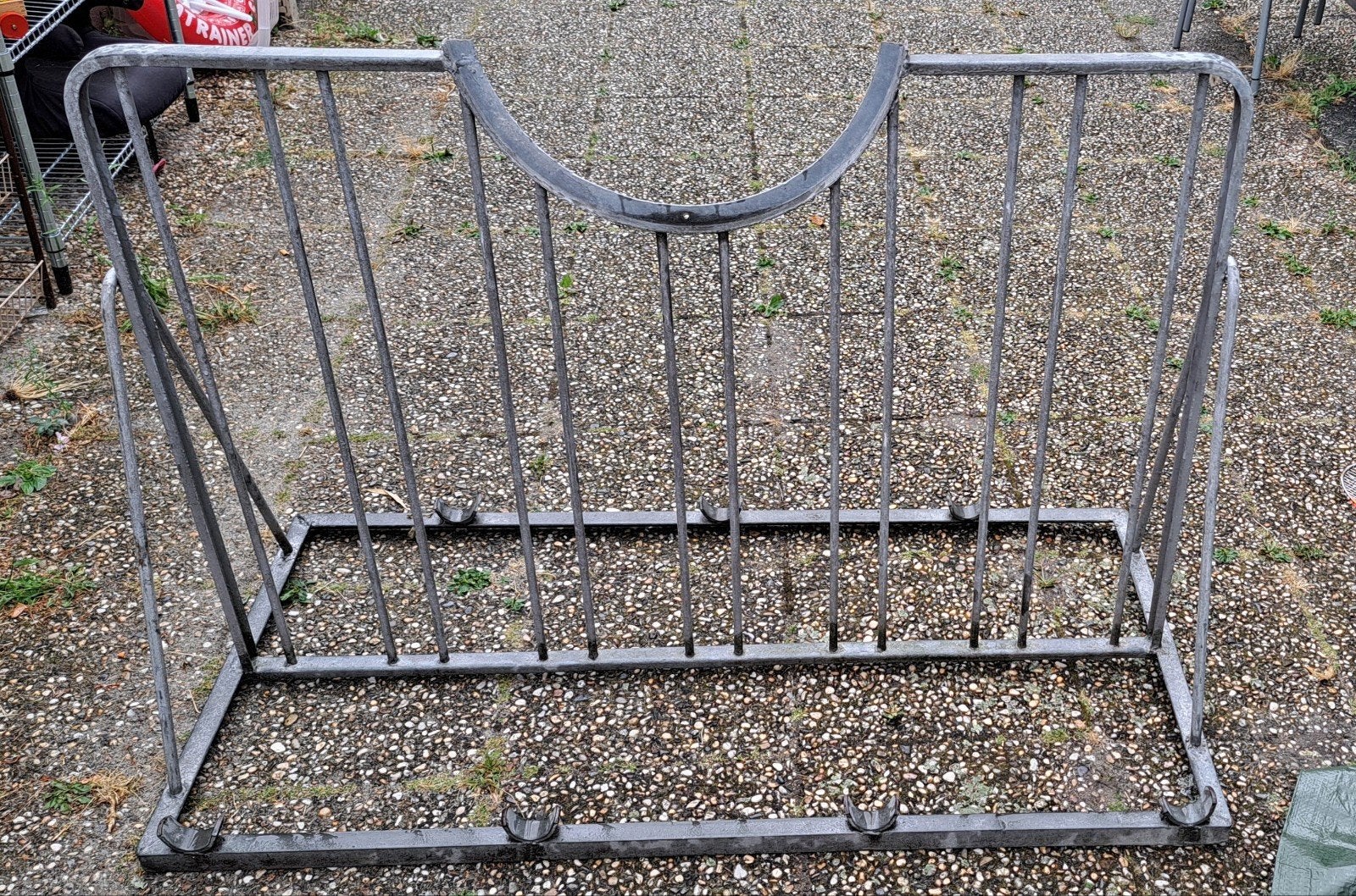 Stevige metalen fietsenrek voor 5 fietsen, Ophalen, Gebruikt, Onbekend@voorbeeld.com, Onbekend