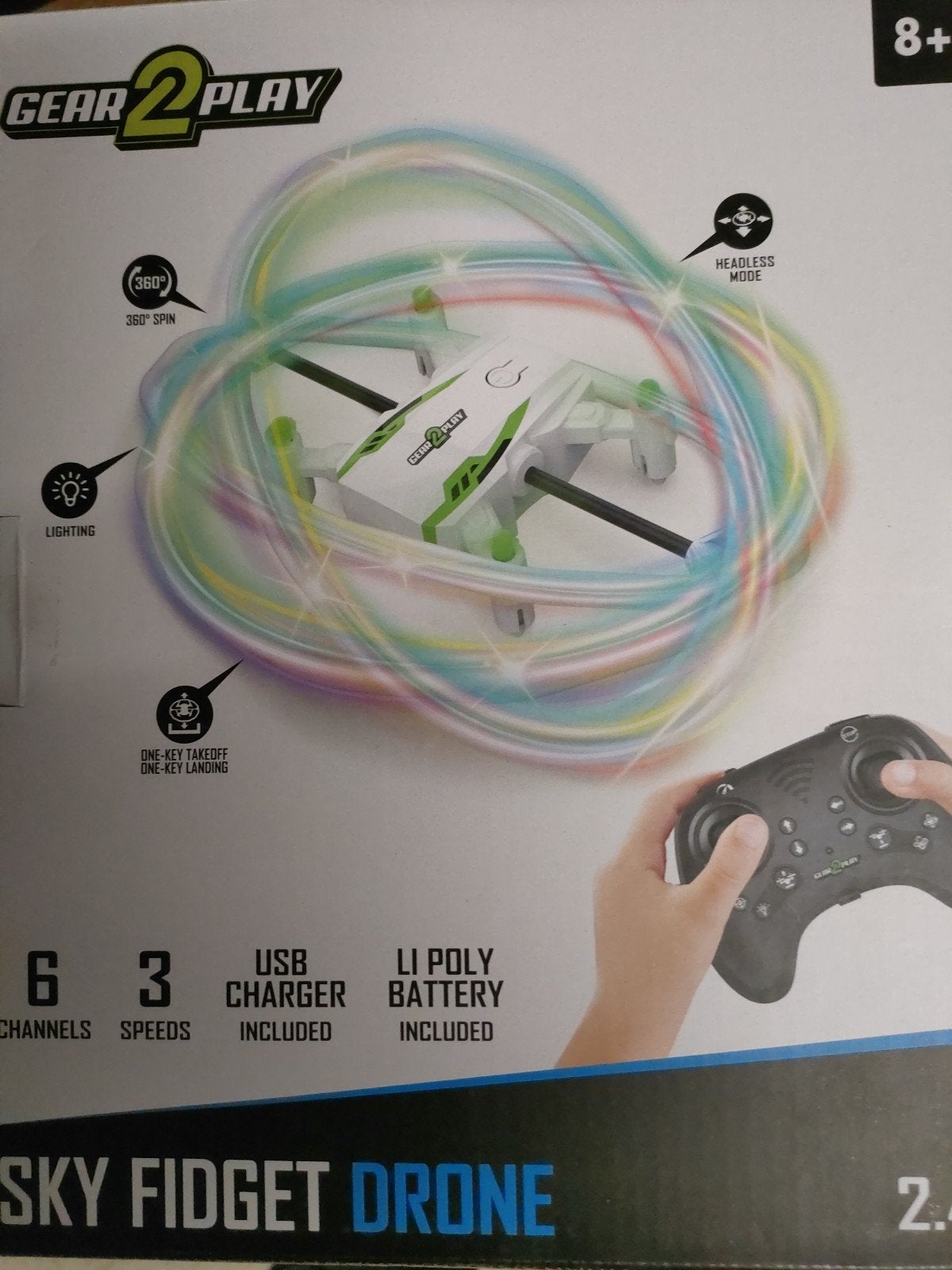 Gear2Play Sky Fidget Drone - Nieuw in doos, Overige merken, Nieuw, Headless mode, Geen camera