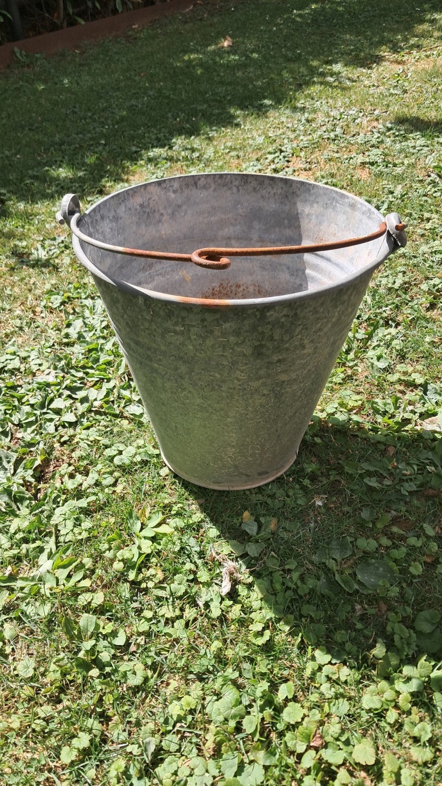 Vintage Zinken Emmer - Decoratief en Functioneel, Antiek en Kunst, Ophalen