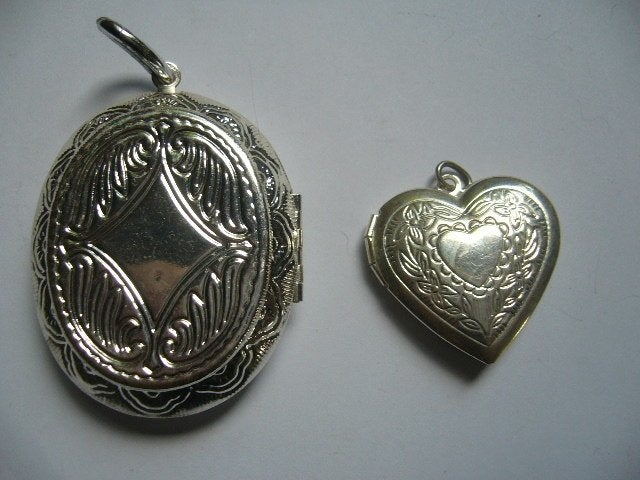 2 FOTO HANGERS GESCHIKT VOOR 2 FOTO,S, Sieraden, Tassen en Uiterlijk, Kettinghangers, Verzenden, Zo goed als nieuw, Zilver, Overige materialen