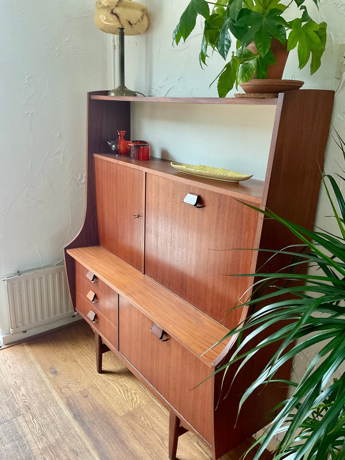 Vintage Teak Dressoir / kast met Lades, Ophalen