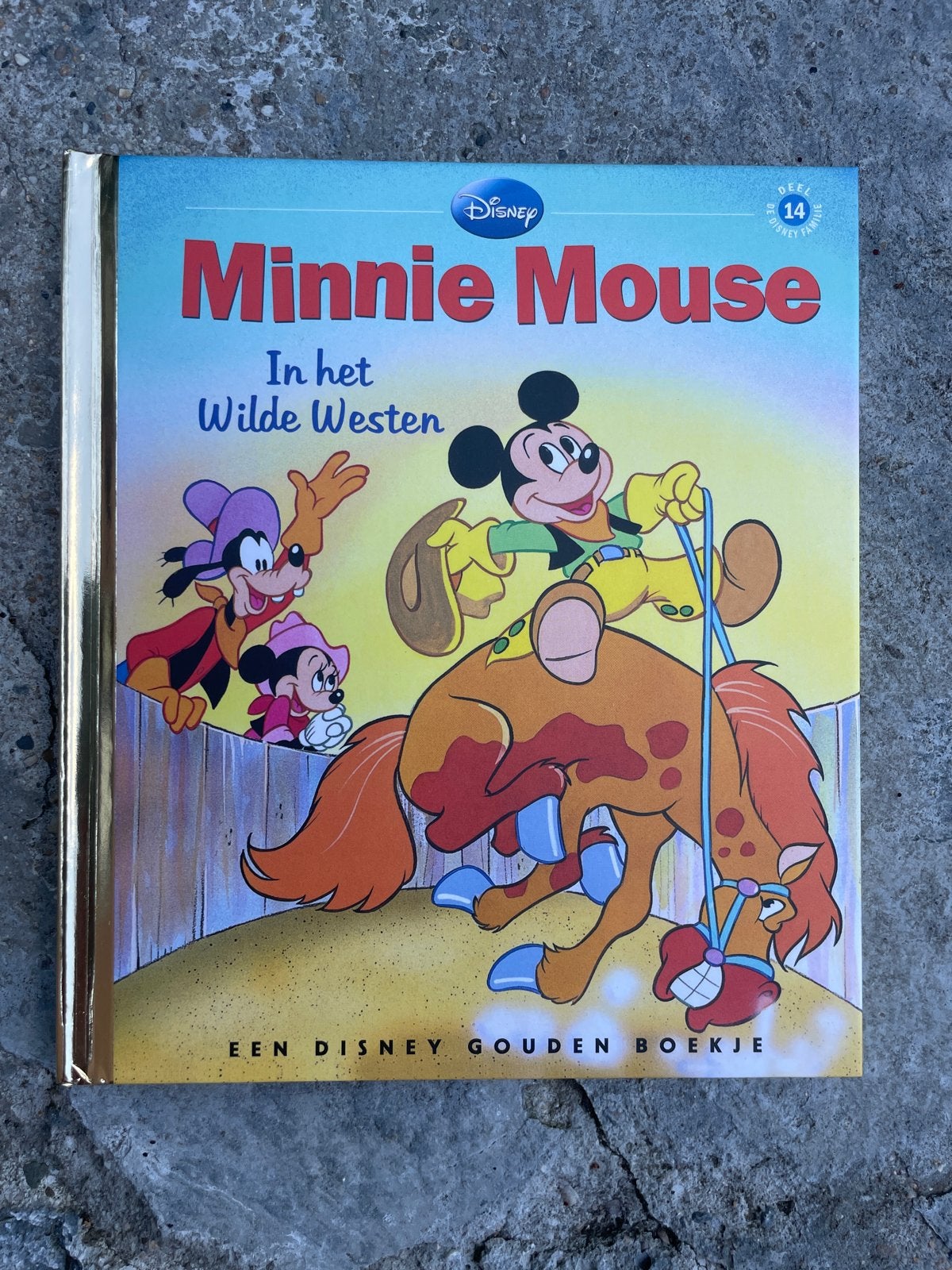 Disney Gouden Boekje: Minnie Mouse In het Wilde Westen, Fictie algemeen, Jongen of Meisje, Zo goed als nieuw, 4 jaar