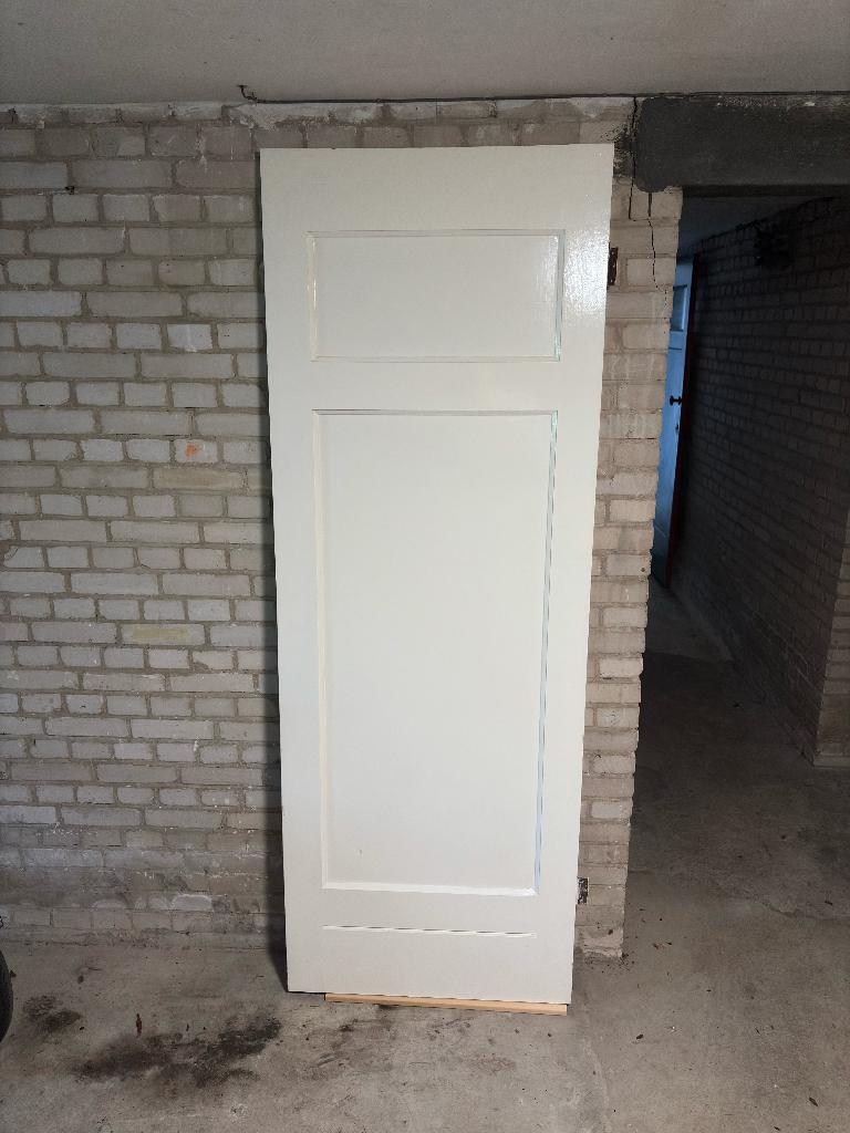 Massief houten deur te koop, Doe-het-zelf en Verbouw, Deuren en Horren, Ophalen, Gebruikt, Minder dan 80 cm, Binnendeur