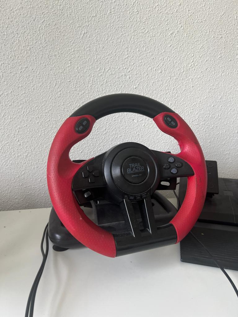 Speedlink Trailblazer Racestuur met Pedalen, Speedlink, Racestuur, Ophalen of Verzenden, Zo goed als nieuw