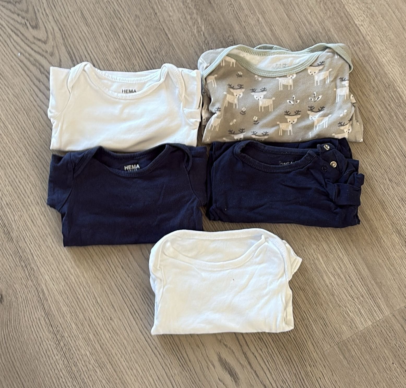 Unisex rompers maat 62, Ophalen of Verzenden, Gebruikt, Jongetje of Meisje, Nacht- of Onderkleding