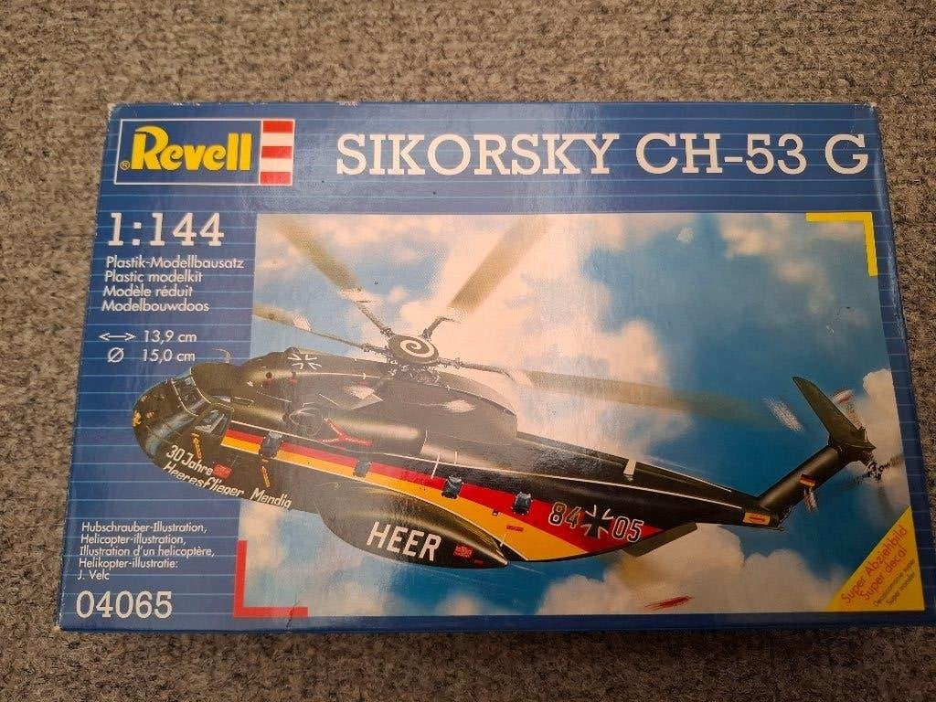 1/144 Revell Sikorsky CH-53G Helicopter Special, Hobby en Vrije tijd, 1:72 tot 1:144, Ophalen of Verzenden, Zo goed als nieuw