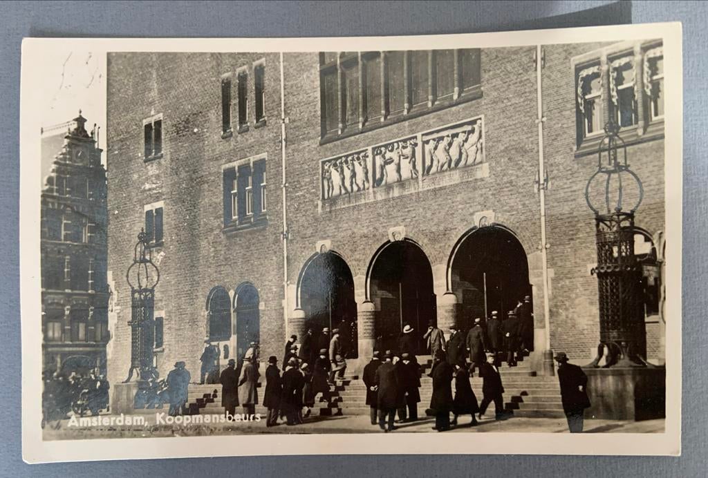 Amsterdam, Koopmansbeurs, Verzamelen, Ophalen of Verzenden, 1940 tot 1960, Gelopen, Noord-Holland