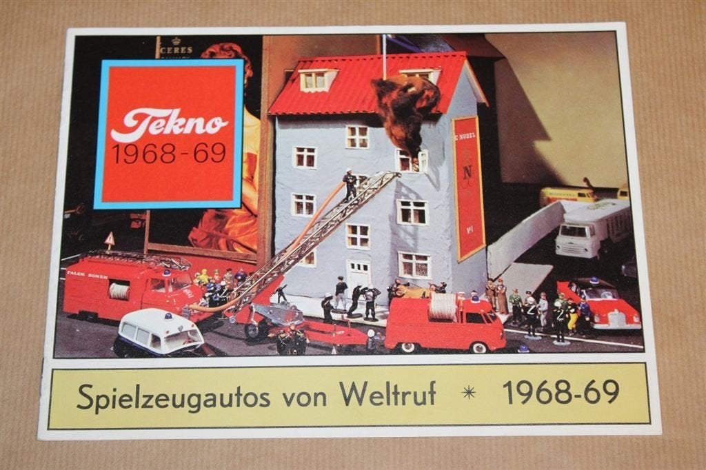 Tekno catalogus 1968-1969 Spielzeugauto\'s - Zeldzaam, Antiek en Kunst, Antiek | Speelgoed, Ophalen of Verzenden