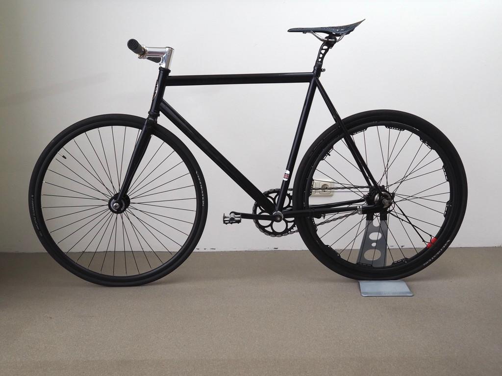 Leader Lo 722 TS “the black knight” pista frame, maat 58., Fietsen en Brommers, Nieuw, 57 tot 61 cm, Ophalen, Overige merken