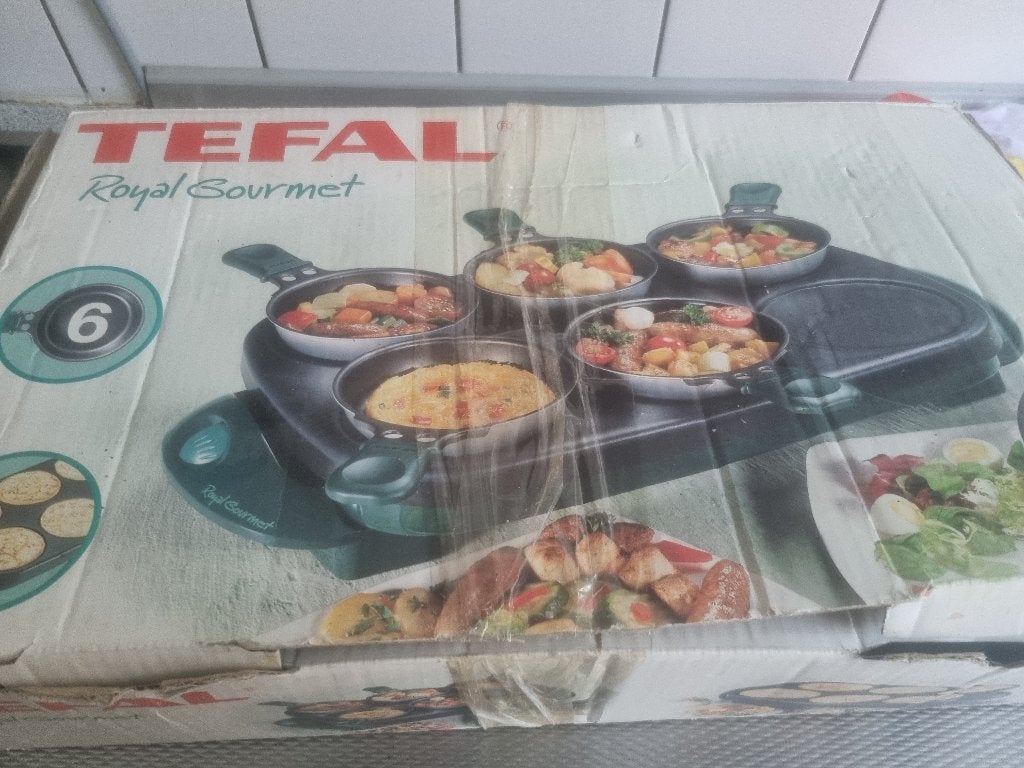 gourmetstel  tefal, Witgoed en Apparatuur, Gourmetstellen, Ophalen, Gebruikt, 4 t/m 7 personen