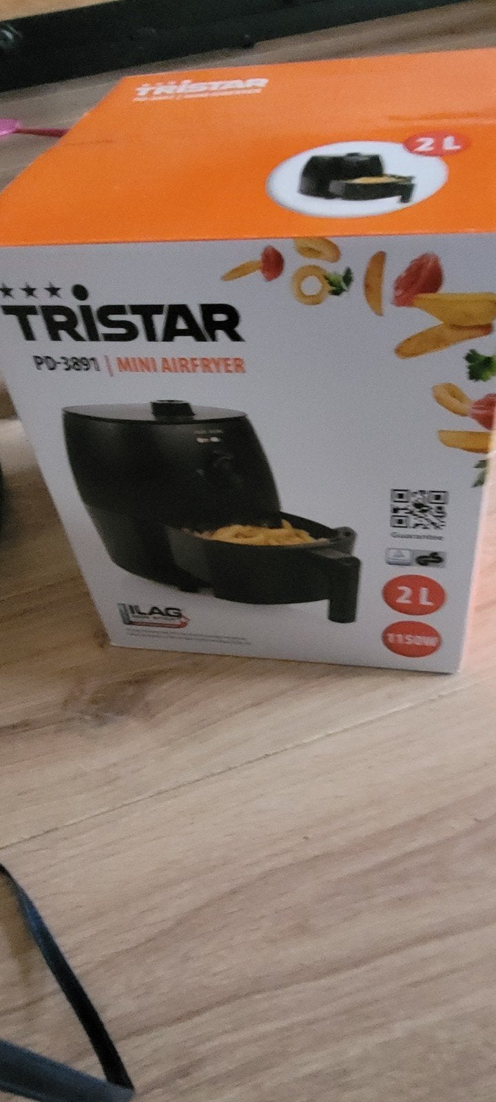 Tristar PD-3891 Mini Airfryer - 2L, 1150W, Witgoed en Apparatuur, Ophalen, Nieuw, Airfryer, Minder dan 750 gram
