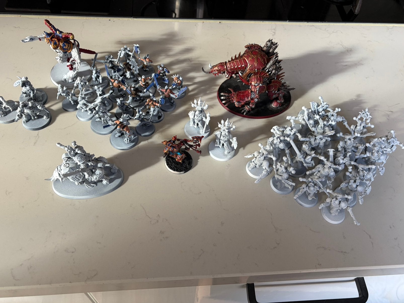 Warhammer 40K World Eaters leger, Hobby en Vrije tijd, Ophalen of Verzenden, Zo goed als nieuw, Warhammer 40000, Figuurtje(s)