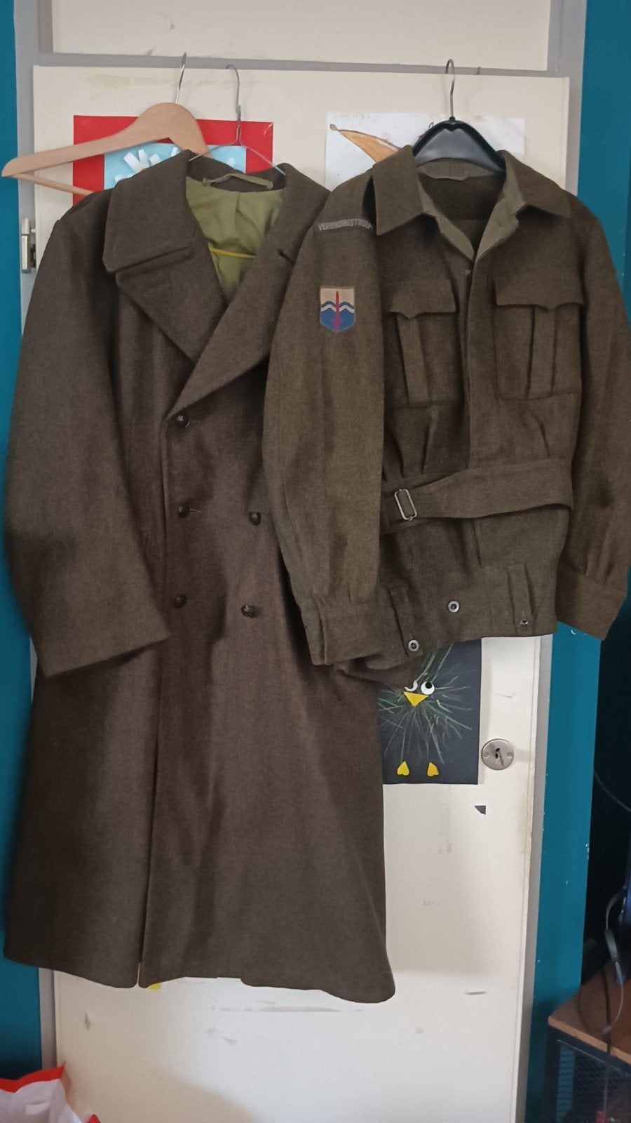 Militair uniform Verbindingstroepen uit 1957, Ophalen, Landmacht, Nederland, Kleding of Schoenen