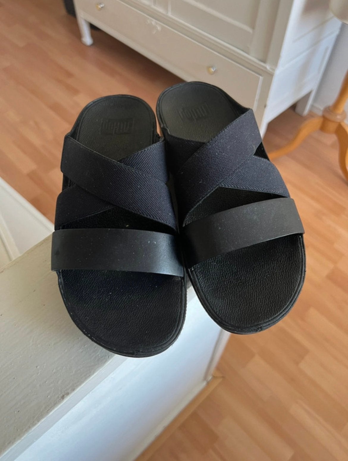 Fitflop dames sandalen, Ophalen of Verzenden, Zo goed als nieuw, Instappers, Zwart