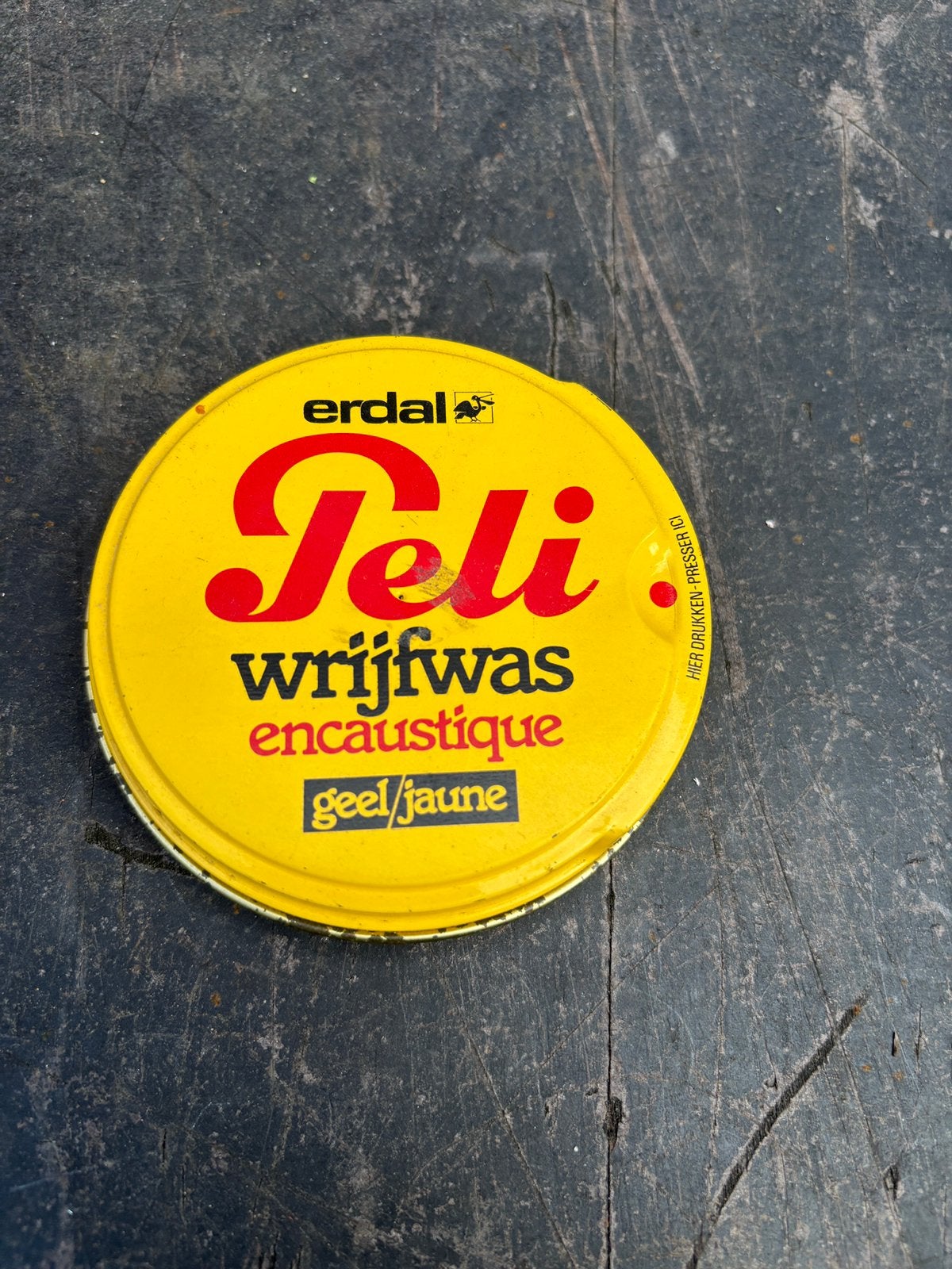 Peli wrijfwas blik, Ophalen of Verzenden