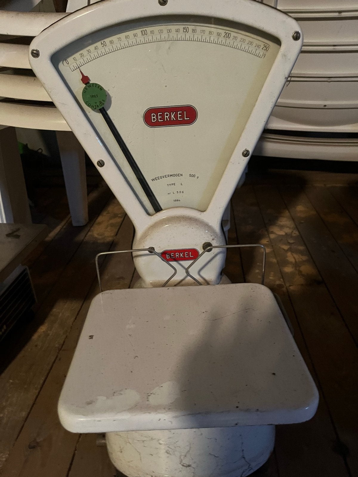 Vintage Berkel Weegschaal - Type L 500, Ophalen, Gebruikt, Overige typen, Minder dan 50 kg