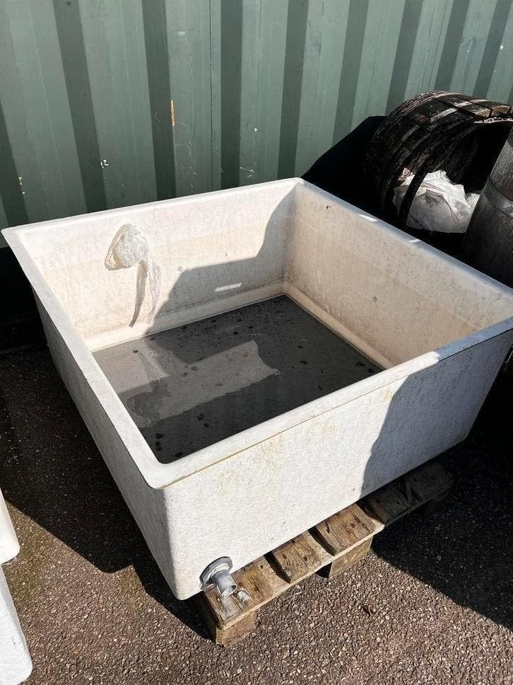 Waterbak / Vijverbak / waterreservoir ca 110x110x50 cm, Tuin en Terras, Vijver-toebehoren, Gebruikt, Niet ingevuld, Niet ingevuld