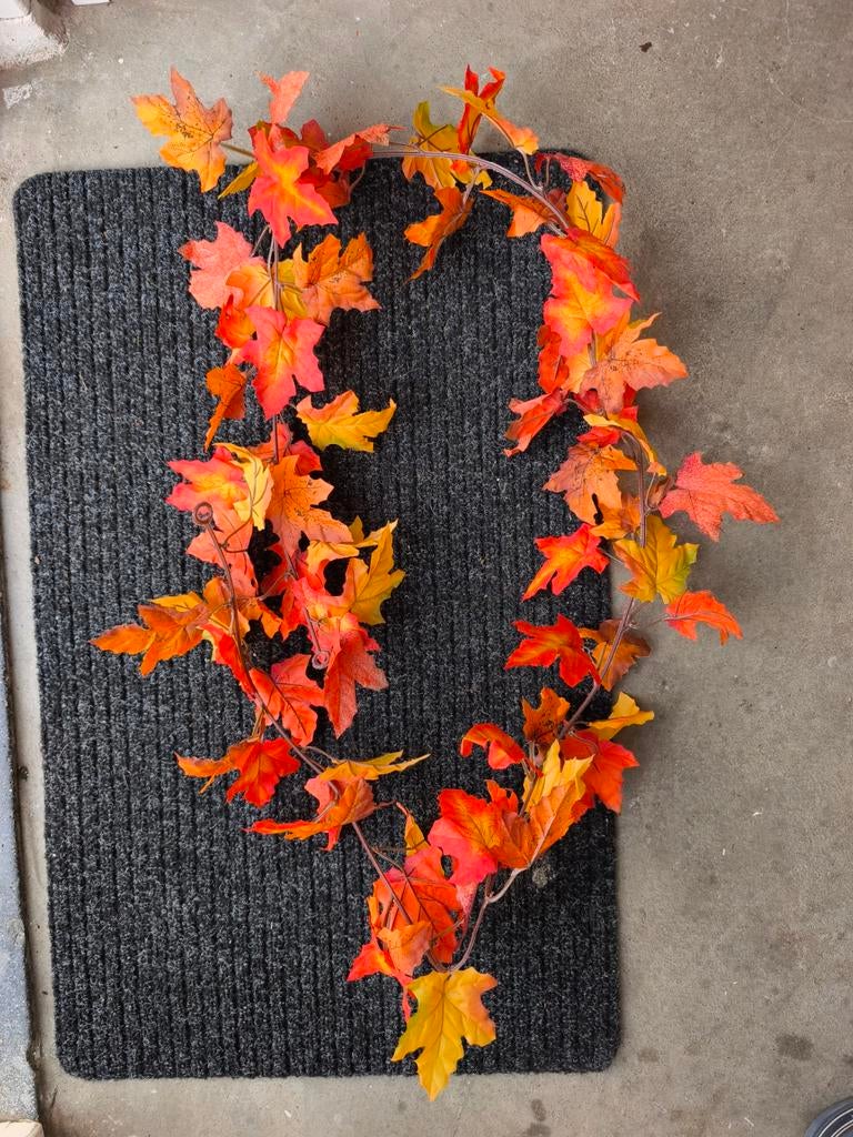 Herfst Bladeren Slinger - Kunst Decoratie, Huis en Inrichting, Woonaccessoires | Overige, Ophalen, Zo goed als nieuw