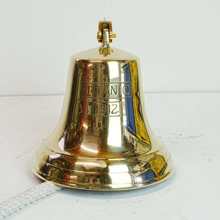 Titanic koperen scheepsbel/ kroegbel/ schoolbel/ aandachtbel, Ophalen of Verzenden, Nieuw, Gebruiksvoorwerp