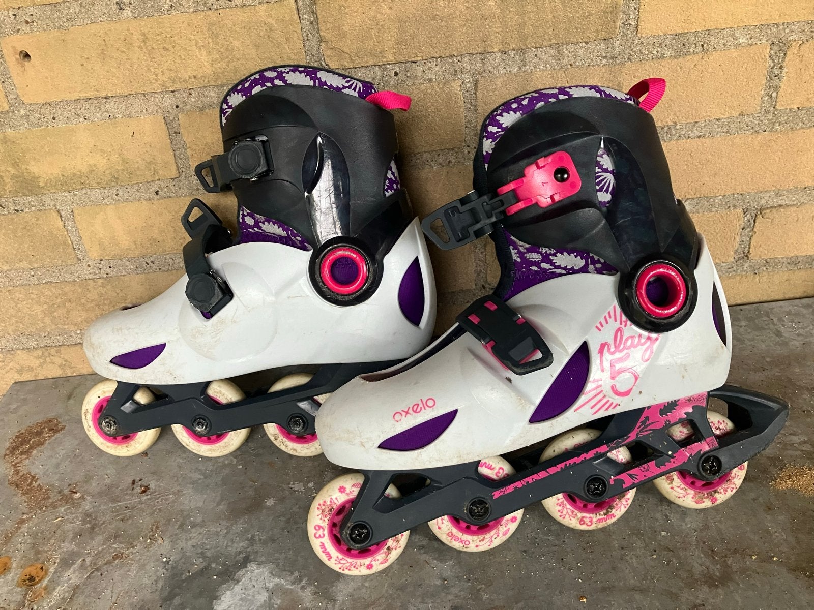 Oxelo Play 5 Verstelbare Inline Skates - Maat 32-34, Overige merken, Kinderen, Ophalen of Verzenden, Inline skates 4 wielen