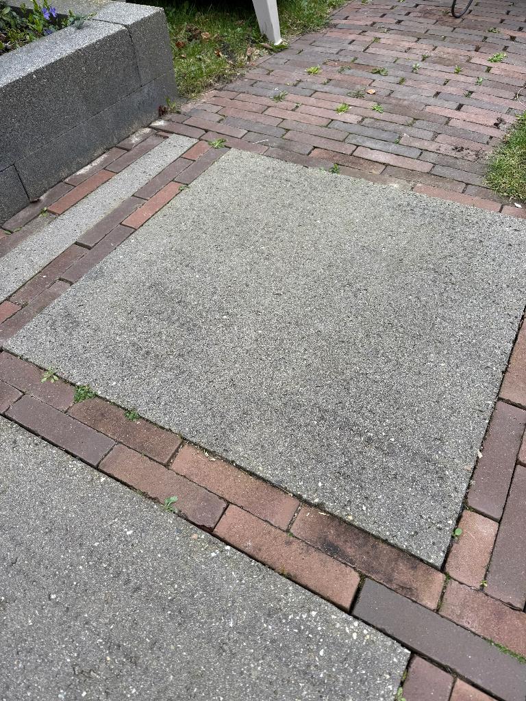 Schellevis tegels 80 x80x5 Antraciet, Ophalen, Gebruikt, 10 m² of meer, Beton