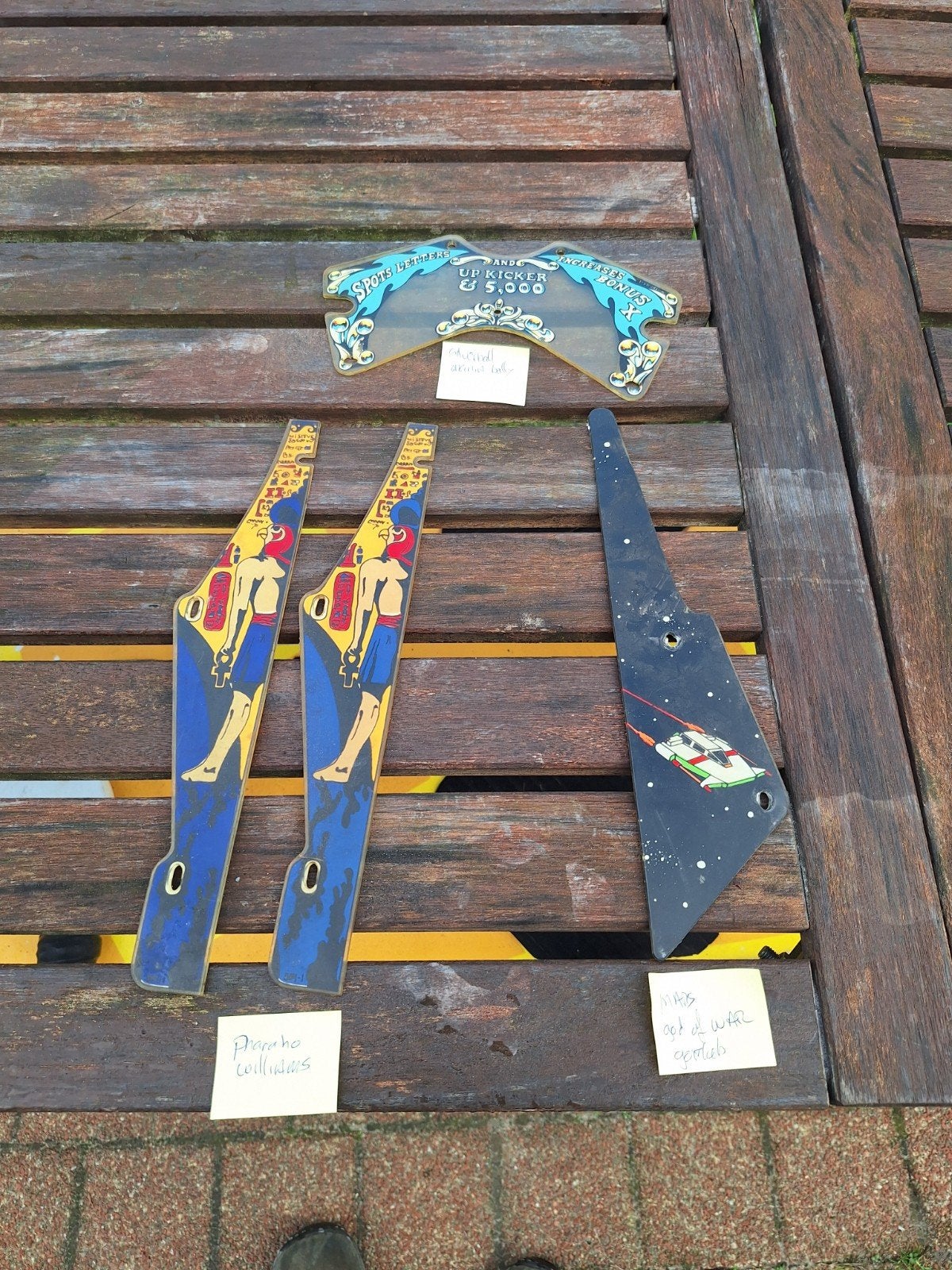 enkele plastics: silverbal mania, pharaho, mars god of war, Ophalen of Verzenden, Gebruikt, Flipperkast