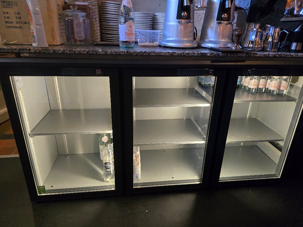 Gamko Maxiglass 3-Deurs Barkoeling / Fleskoeling, Zakelijke goederen, Horeca | Keukenapparatuur, Ophalen, Gebruikt, Koelen en Vriezen