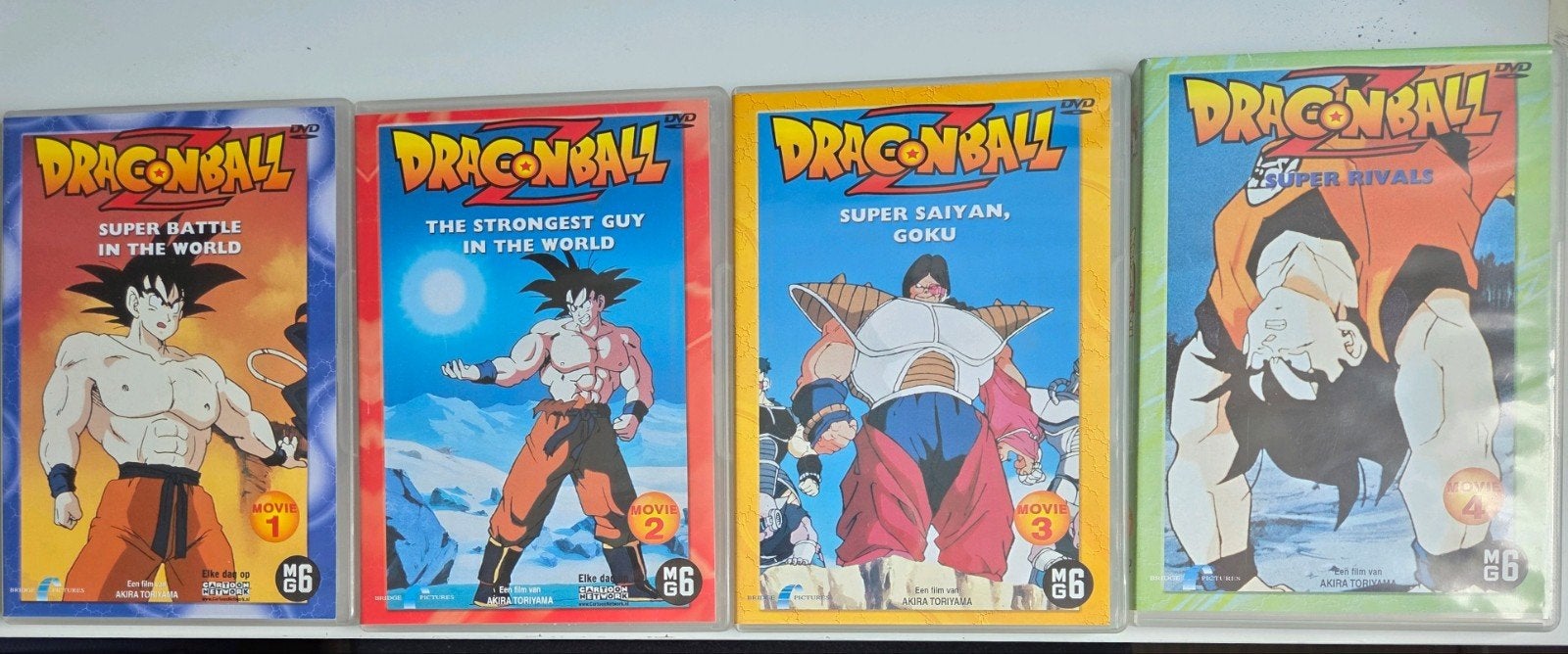 Dragon Ball Z films 1 t/m 4 origineel op DVD, Gebruikt, Tekenfilm, Anime (Japans), Ophalen of Verzenden