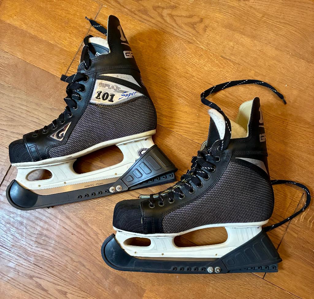 IJs hockey schaatsen, Ophalen, Gebruikt, Schaatsen