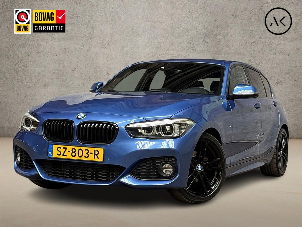 BMW 1 Serie 118i M Sport High Executive Automaat (GROOT NAVI, Auto's, 12 maanden, Gebruikt, Blauw, Bedrijf