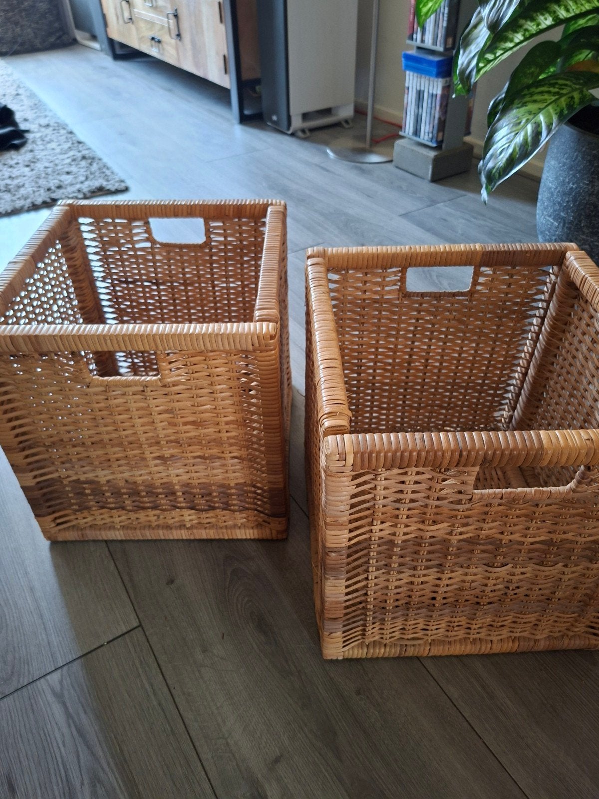 2 zo goed als nieuwe Ikea mandjes, Ophalen, Mand, Vierkant, Zo goed als nieuw