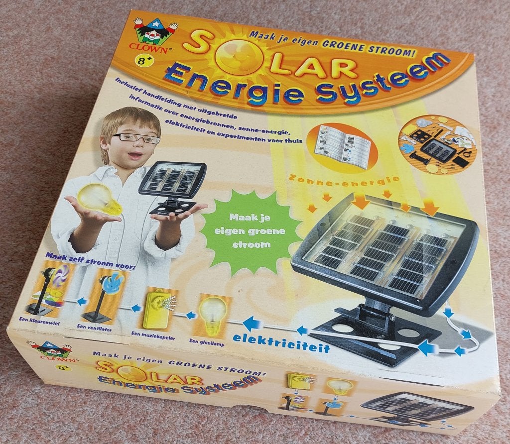 Solar Energie Systeem Clown - maak je eigen groene stroom, Ophalen of Verzenden, Gebruikt, Knutselen, Met licht