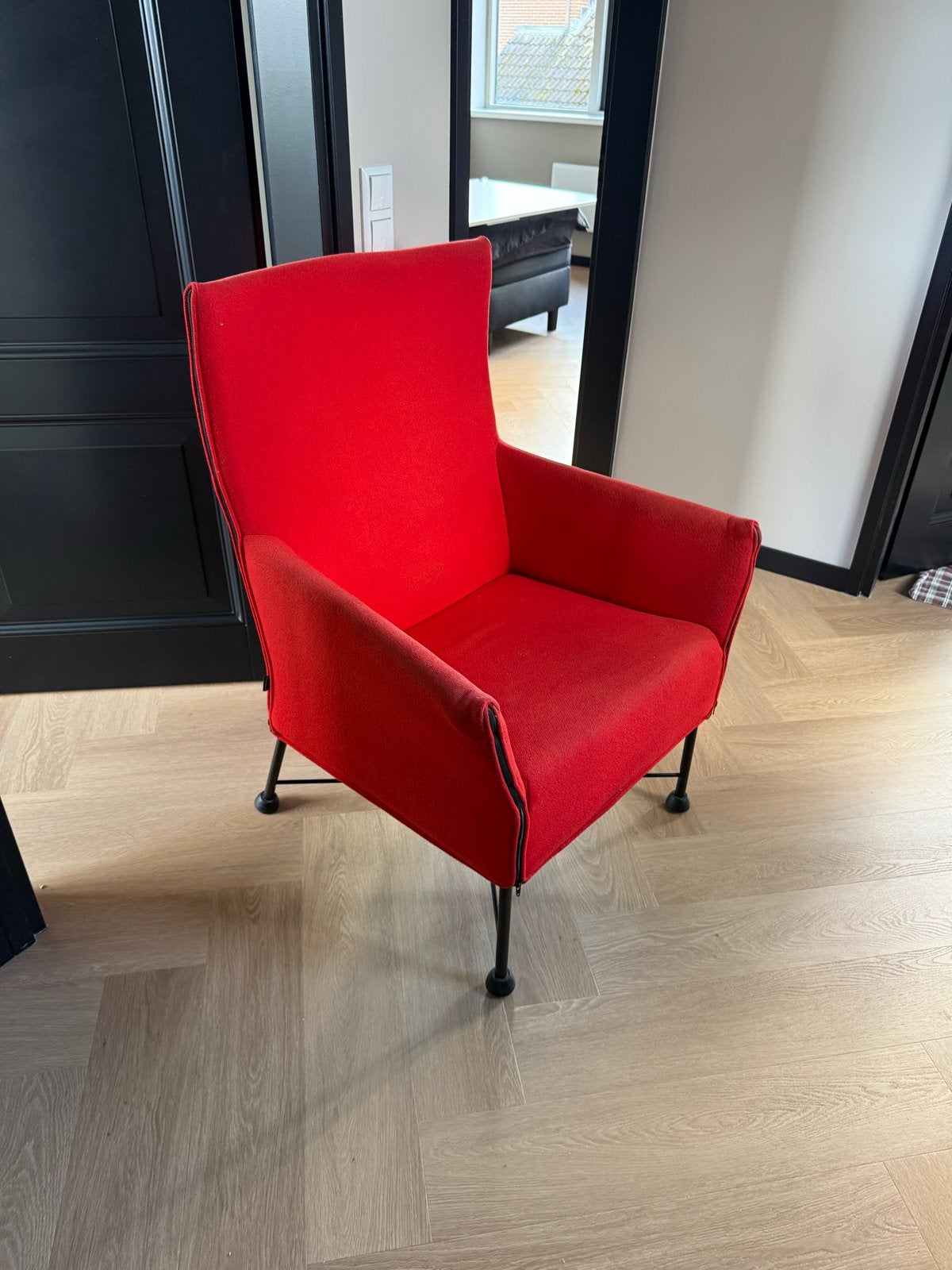 Design stoel rood - Montis, Huis en Inrichting, Ophalen, Gebruikt, Rood, Eén