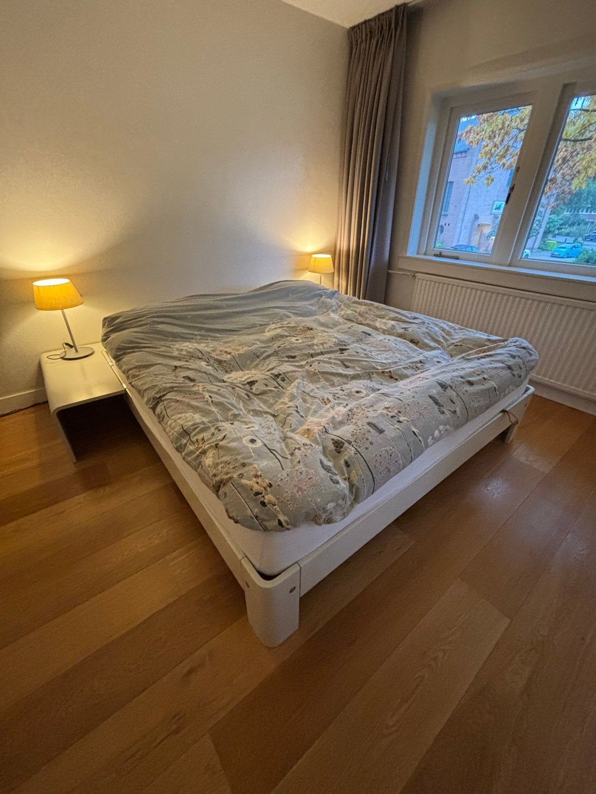 Auping Auronde 2 persoonsbed (180x200), ZIE BESCHRIJVING!, Ophalen, Wit, Tweepersoons, 180 cm