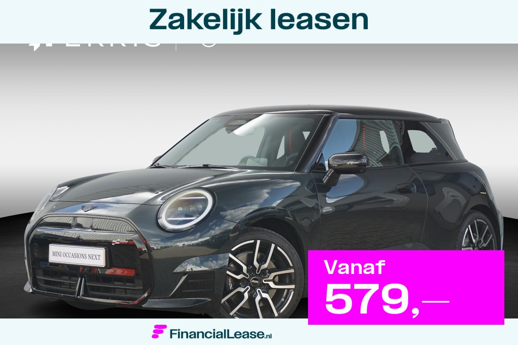 MINI 3-deurs Cooper SE John Cooper Works Trim | Pakket XL |, Gebruikt, Zwart, Met garantie (alle), 4 stoelen