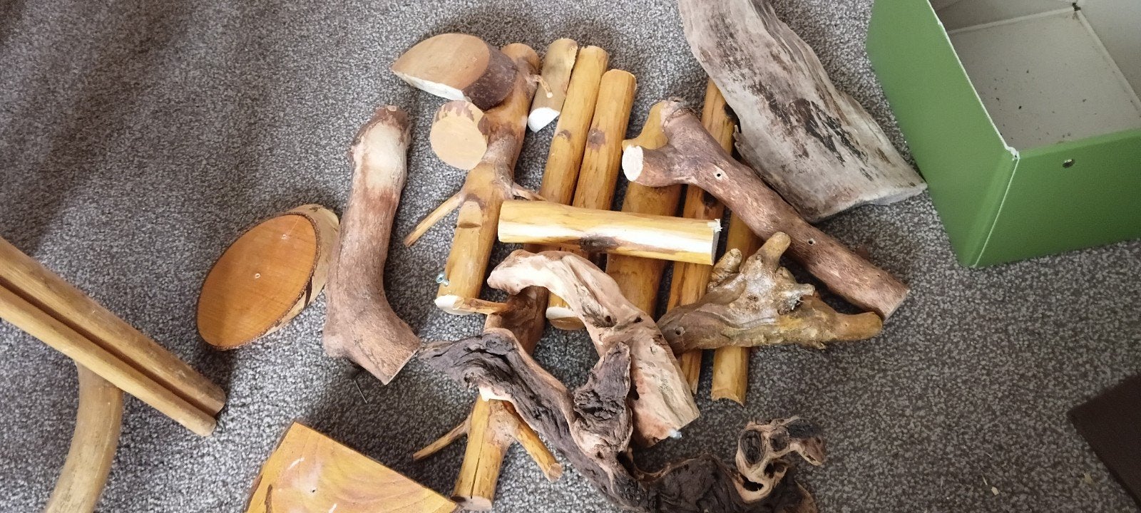 Diverse stukken hout voor hobbyist - boomtakken,  drijfhout, Ophalen of Verzenden, Gebruikt, Hout