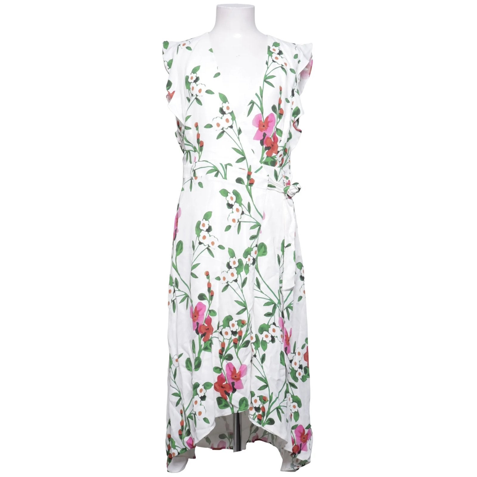 Phase Eight wikkeljurk in wit met bloemenprint  (UK14) 40, Maat 38/40 (M), Overige kleuren, Verzenden, Zo goed als nieuw