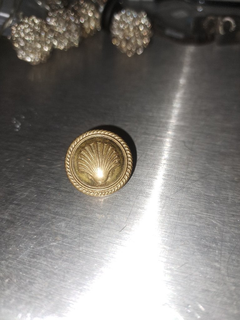 oude koperen knoop (Z235-202), Ophalen of Verzenden, Zo goed als nieuw