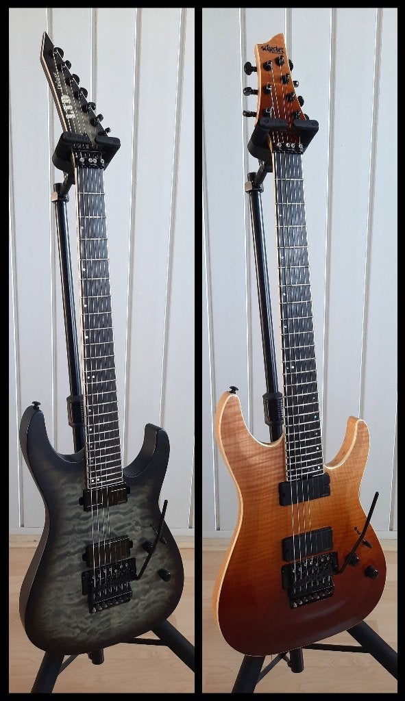 ESP-LTD M1007B QM + SCHECTER C-7 SLS ELITE (In nieuwstaat)!!, Muziek en Instrumenten, Ophalen, Zo goed als nieuw, Solid body, Overige merken