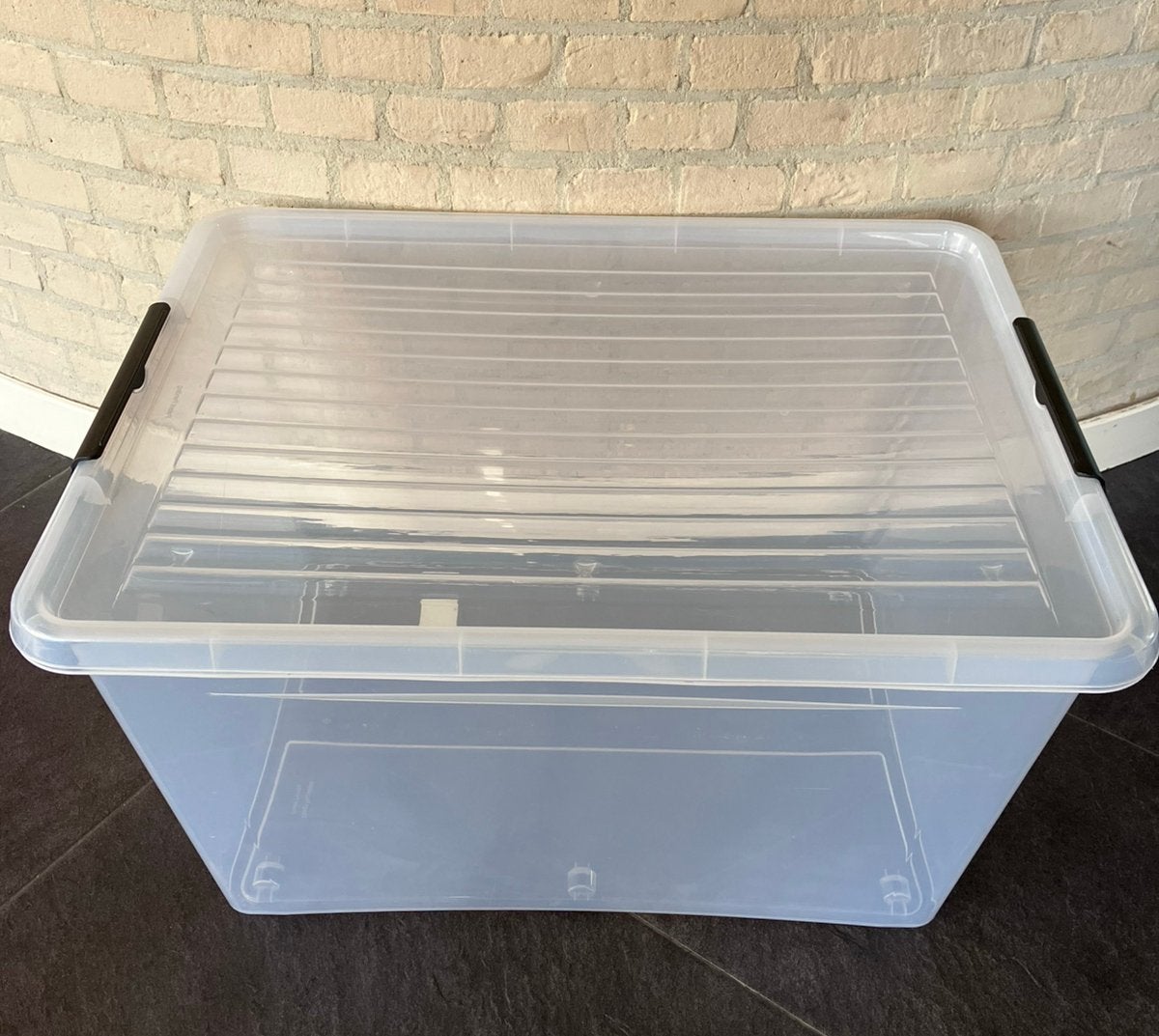 Opbergbox Zeer groot Met deksel en klemsluiting 145 ltr., Huis en Inrichting, Ophalen, 50 – 75, 50 tot 100 cm, Zo goed als nieuw