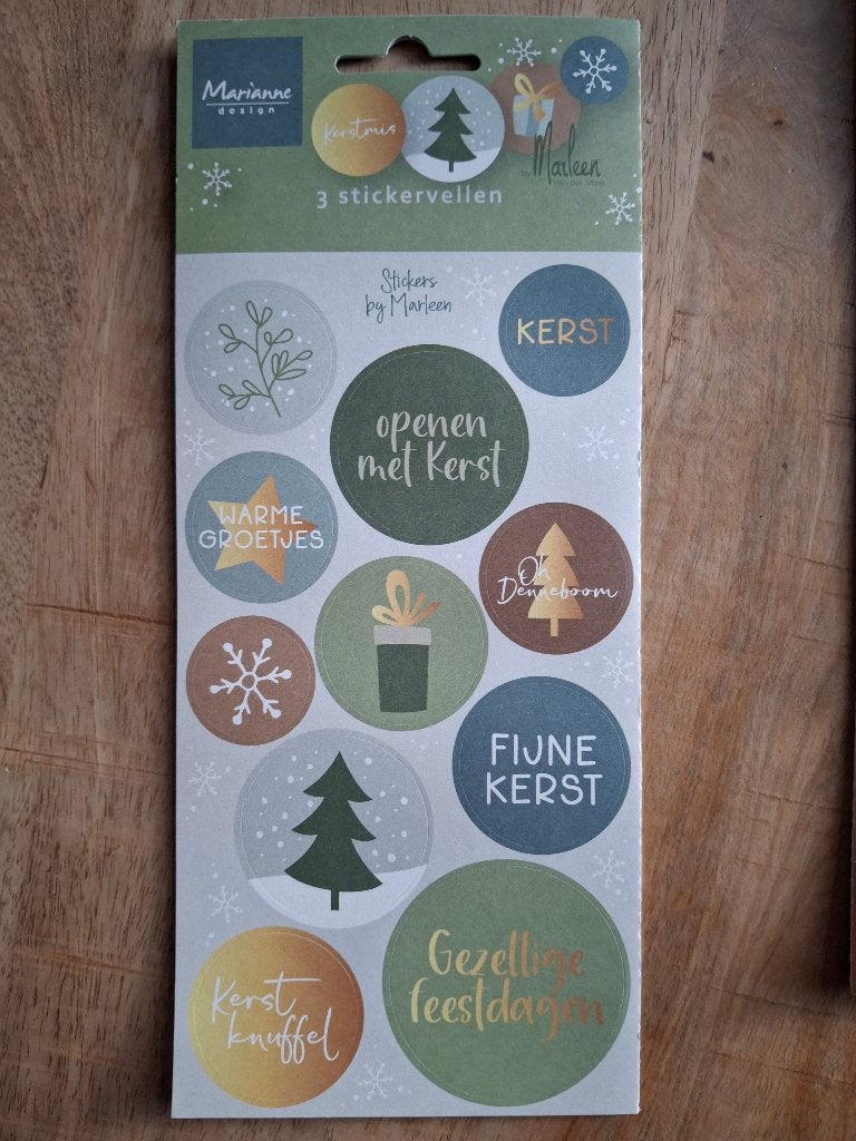 Marianne Design - Stickers by Marleen, Ophalen of Verzenden, Nieuw, Kerst, Overige typen