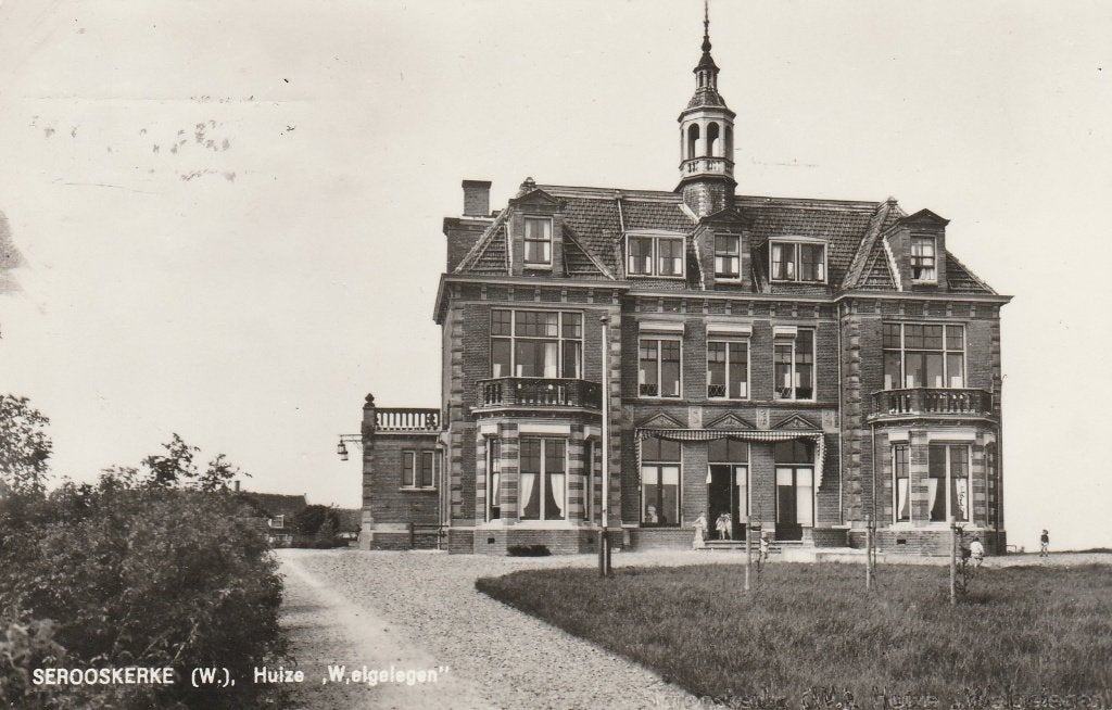 Serooskerke   Huize Welgelegen, Ophalen of Verzenden, 1940 tot 1960, Gelopen, Zeeland