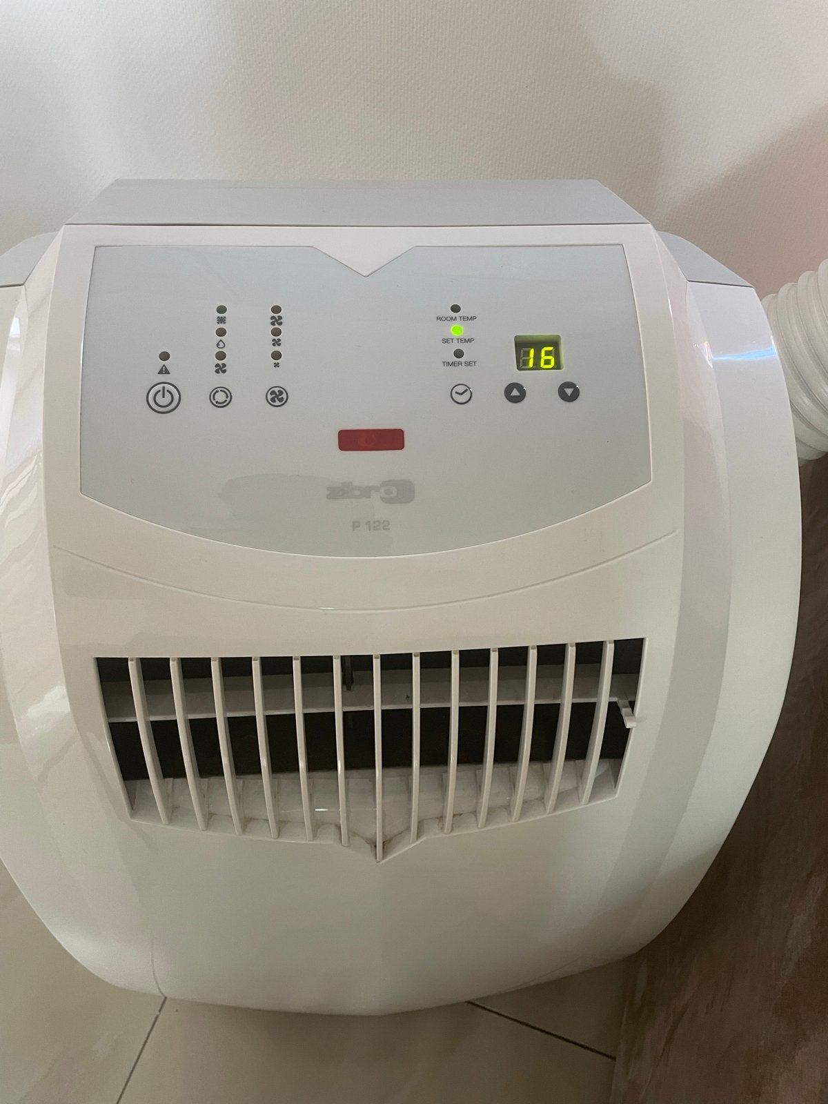 Zibro P 122 Mobiele Airco - Koelen en Ontvochtigen, Timer, 3 snelheden of meer, Ophalen of Verzenden, Zo goed als nieuw