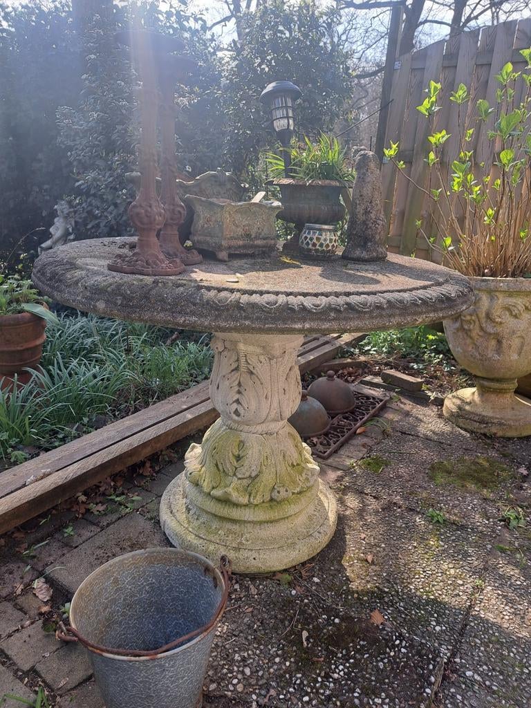 Prachtige betonnen tafel beton brocante, Tuin en Terras, Tuintafels, Ophalen, Rechthoekig, Overige materialen