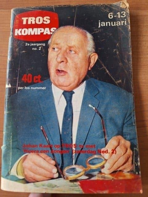 Tros Kompas 1968 Jasperina de Jong Gert & Hermien, Ophalen of Verzenden, Gelezen, Muziek, Film of Tv