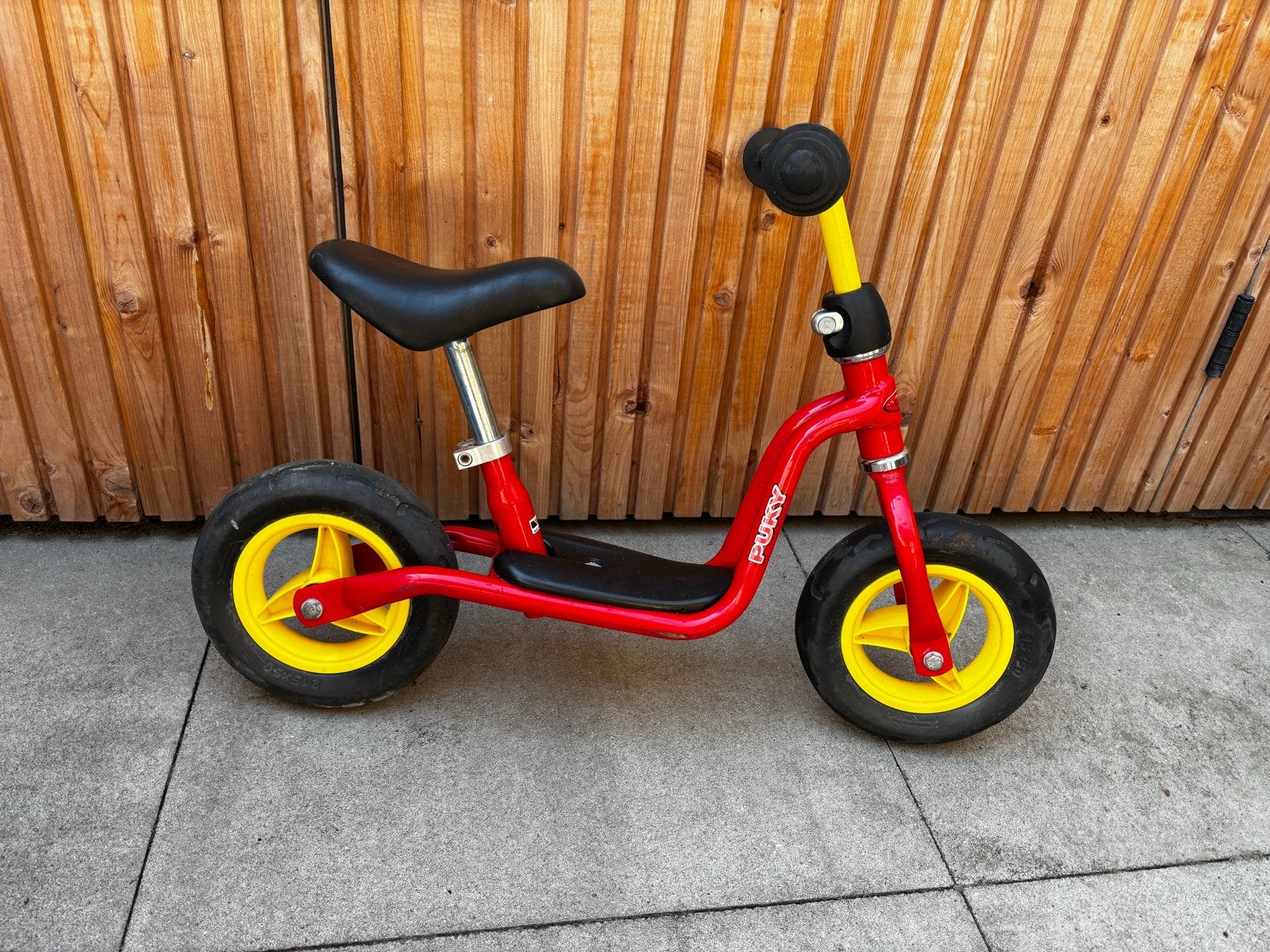 Puky loopfiets rood/geel, Ophalen, Gebruikt, Loopfiets