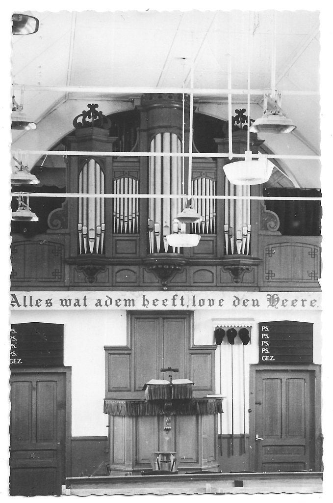 AK Vijfhuizen - Orgel N.H. Kerk, Verzenden, 1960 tot 1980, Ongelopen, Noord-Holland