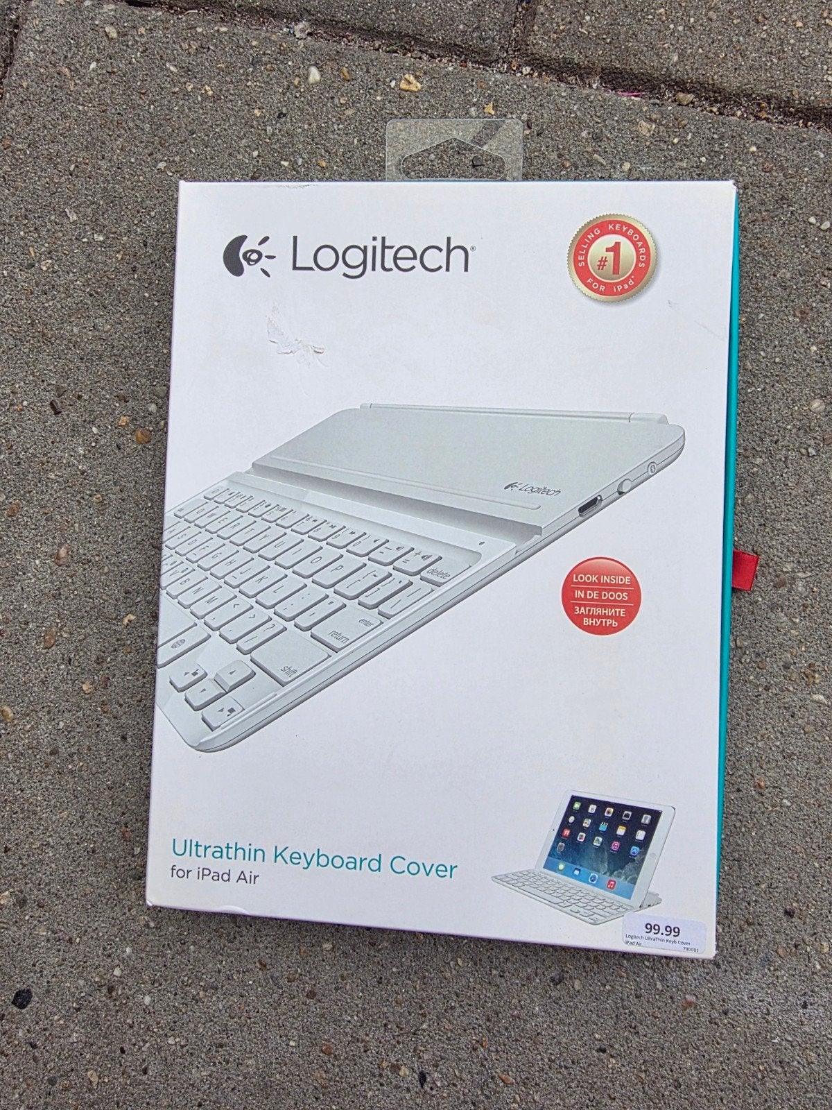 Logitech Ultrathin Keyboard Cover voor iPad Air, Ophalen, Logitech, Zo goed als nieuw, Draadloos