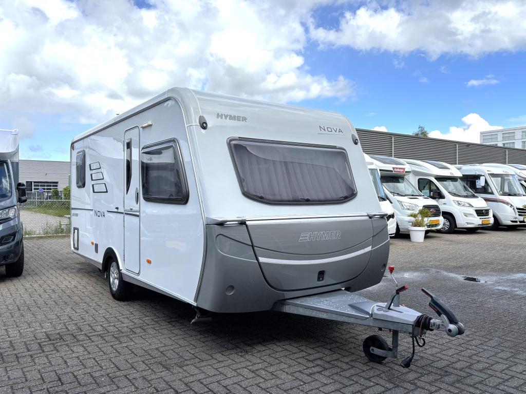 Eriba Hymer Nova 465 FRANSBED MOVER VOORTENT !, Caravans en Kamperen, Rondzit, Tot en met 2, Bedrijf, Schokbreker